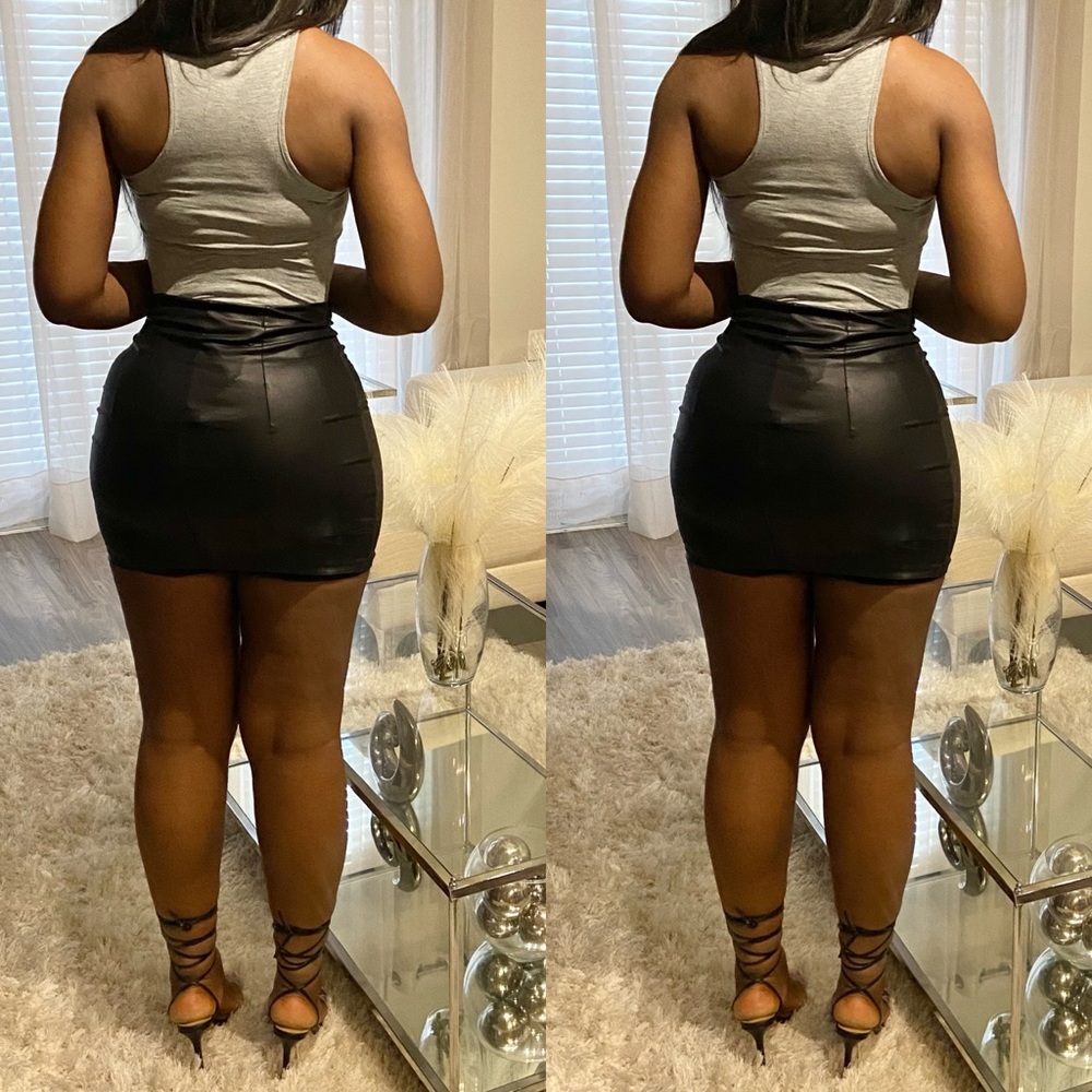 Grey Racerback Bodysuit - Picture 3 of 3
